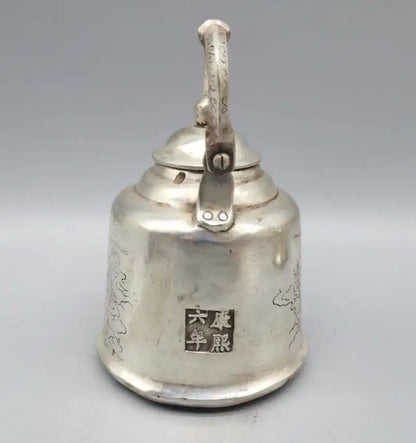 China White copper archaize fairy teapot crafts statue