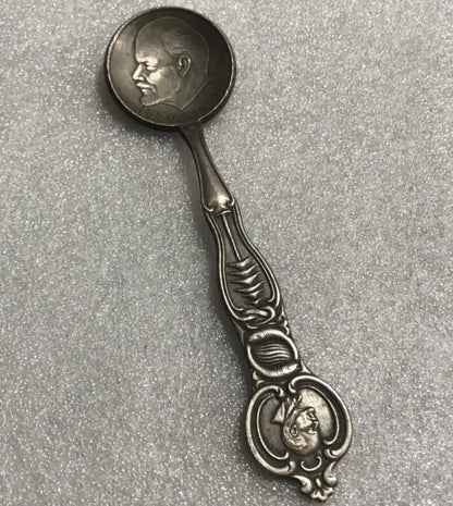 China White copper archaize spoon small crafts statue  A