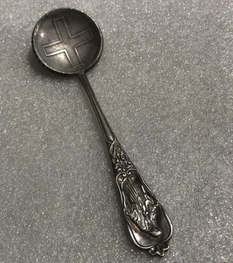 China White copper archaize spoon small crafts statue  A