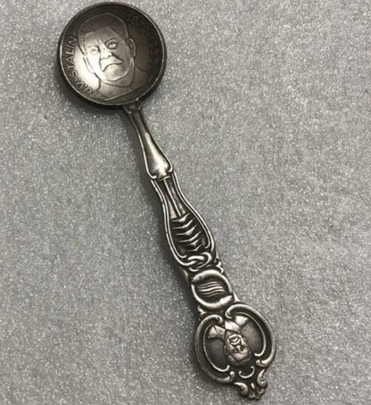 China White copper archaize spoon small crafts statue  A