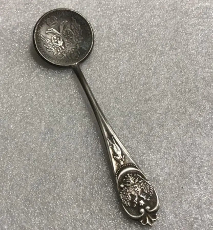 China White copper archaize spoon small crafts statue  A