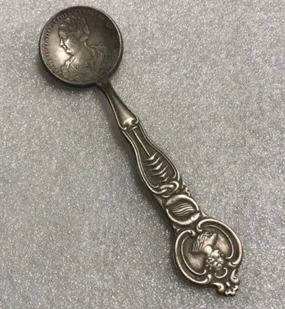 China White copper archaize spoon small crafts statue  A