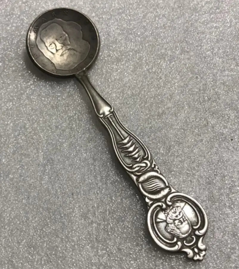 China White copper archaize spoon small crafts statue  A