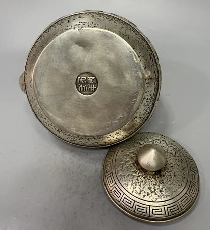China White copper archaize teapot crafts statue