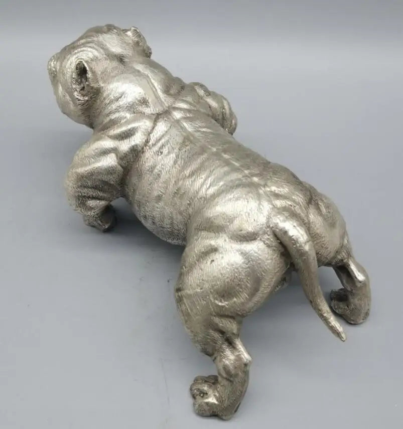 China White copper bulldog crafts statue