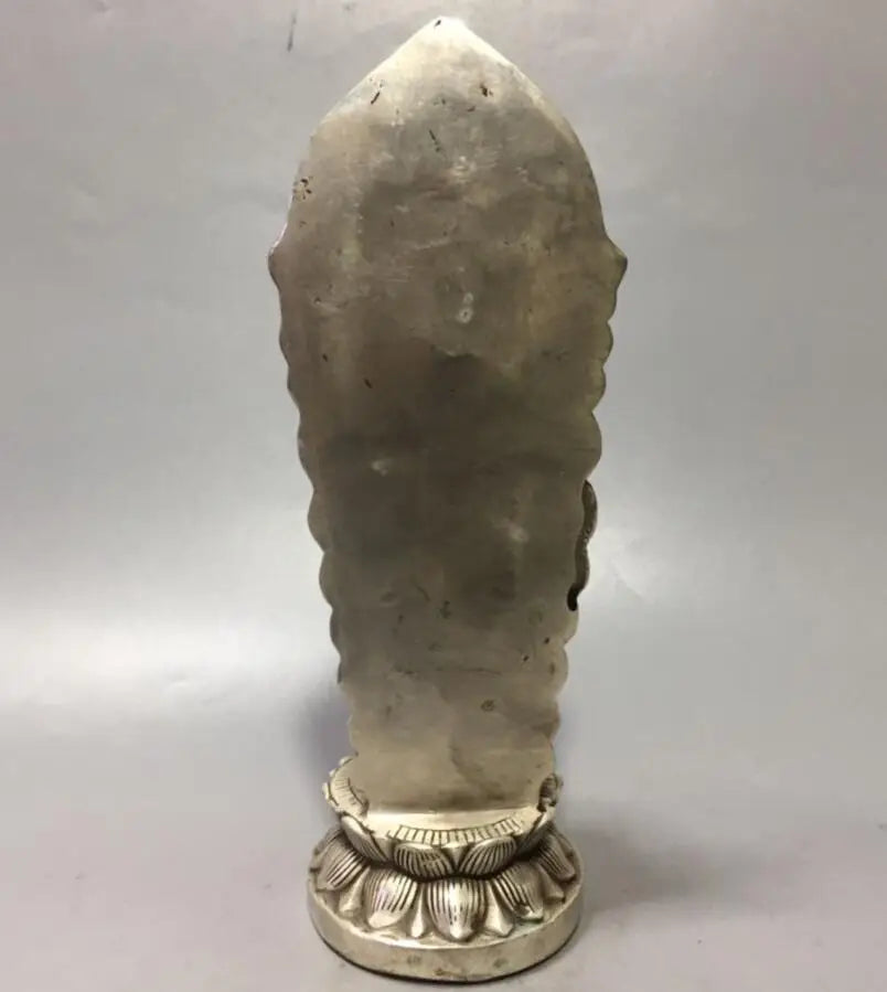 China White copper child Goddess of mercy Buddha crafts statue