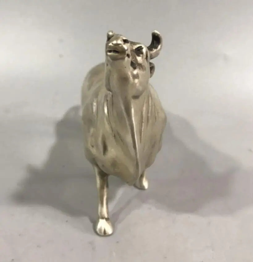 China White copper cow crafts statue #9