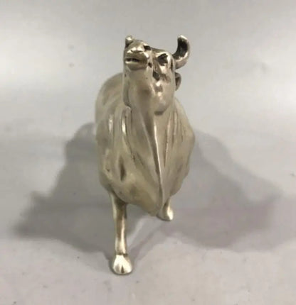 China White copper cow crafts statue #9
