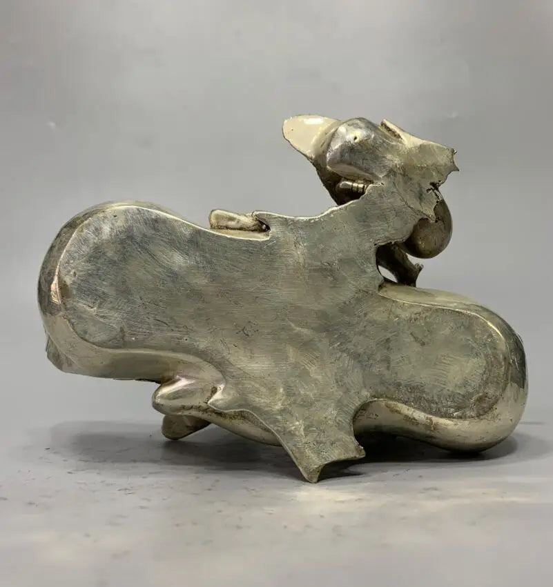 China White copper duck crafts statue