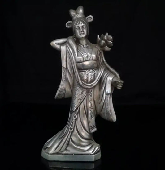 China White copper eight immortals crafts statue
