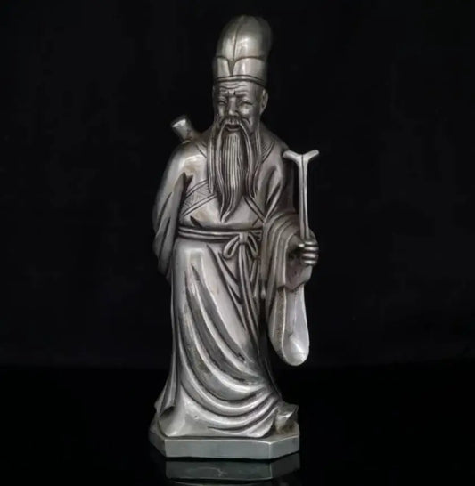 China White copper eight immortals crafts statue