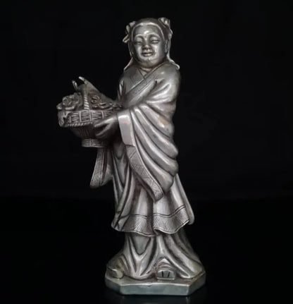 China White copper eight immortals crafts statue