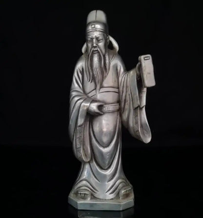 China White copper eight immortals crafts statue