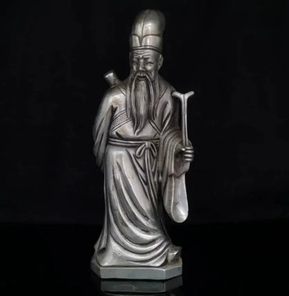 China White copper eight immortals crafts statue