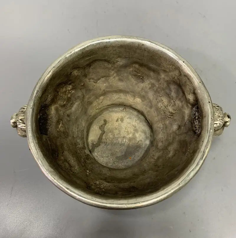 China White copper eight treasures Tibetan bowl crafts statue