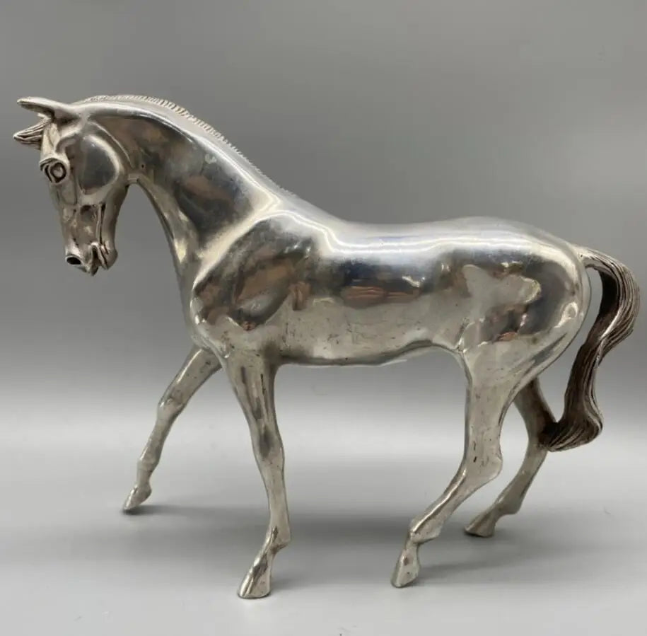 China White copper horse crafts statue