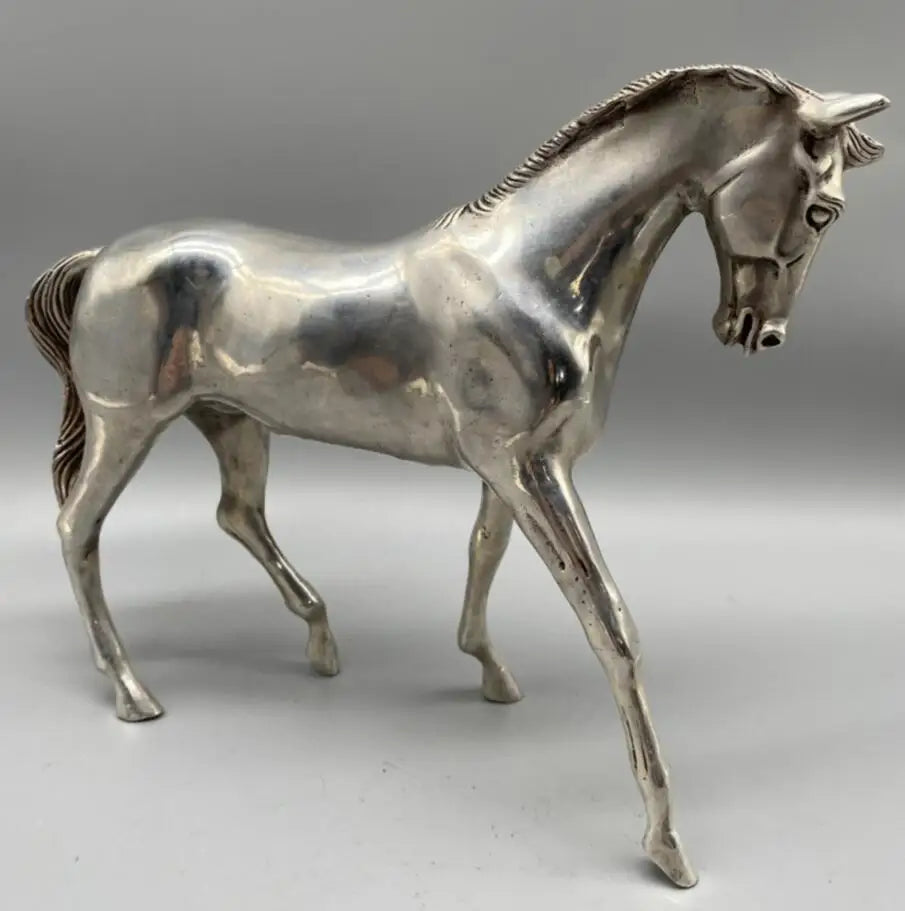China White copper horse crafts statue
