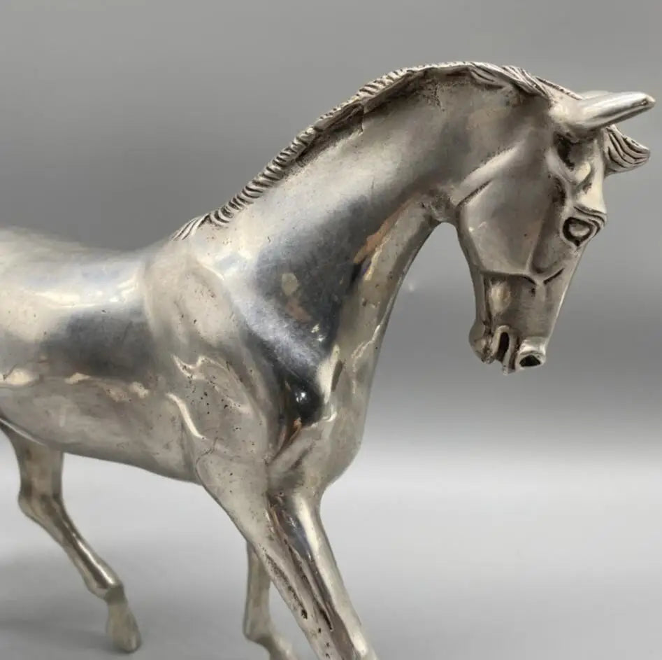 China White copper horse crafts statue