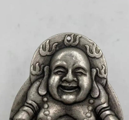 China White copper maitreya Buddha amulet pendant