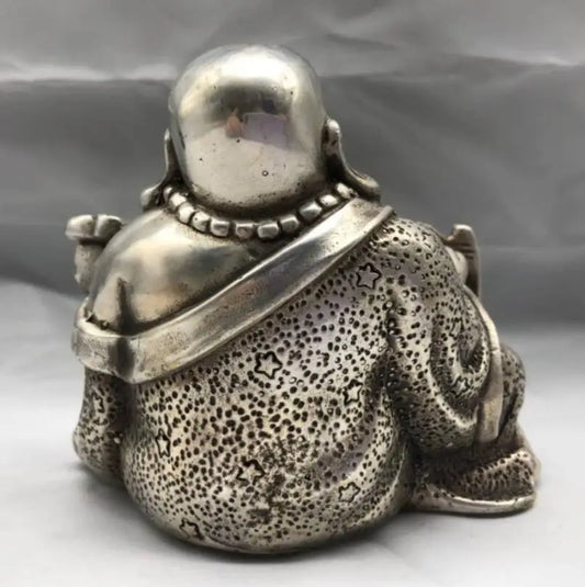 China White copper maitreya Buddha wealth crafts statue