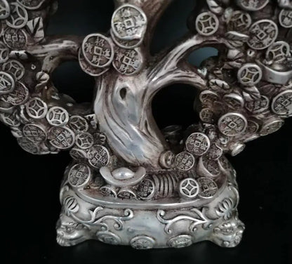 China White copper money tree crafts statue