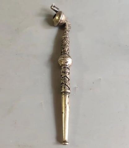 China White copper pipe crafts statue
