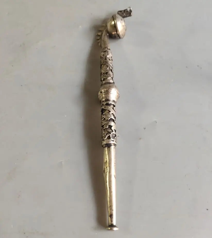 China White copper pipe crafts statue