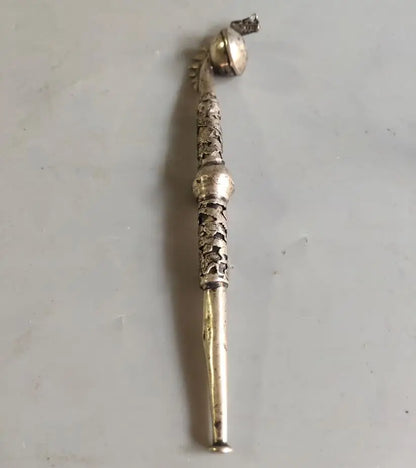 China White copper pipe crafts statue