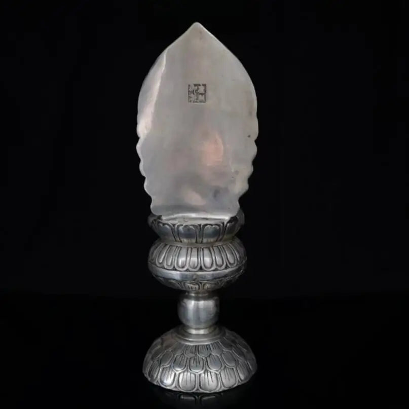 China White copper sit lotus Guanyin bodhisattva Buddha crafts statue