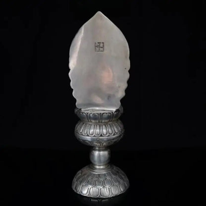China White copper sit lotus Guanyin bodhisattva Buddha crafts statue