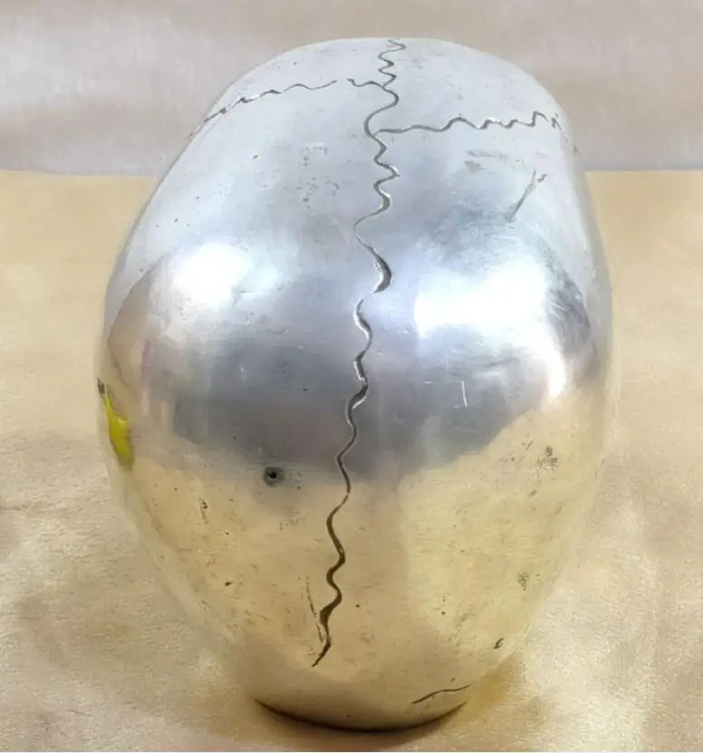 China White copper skeleton head crafts statue