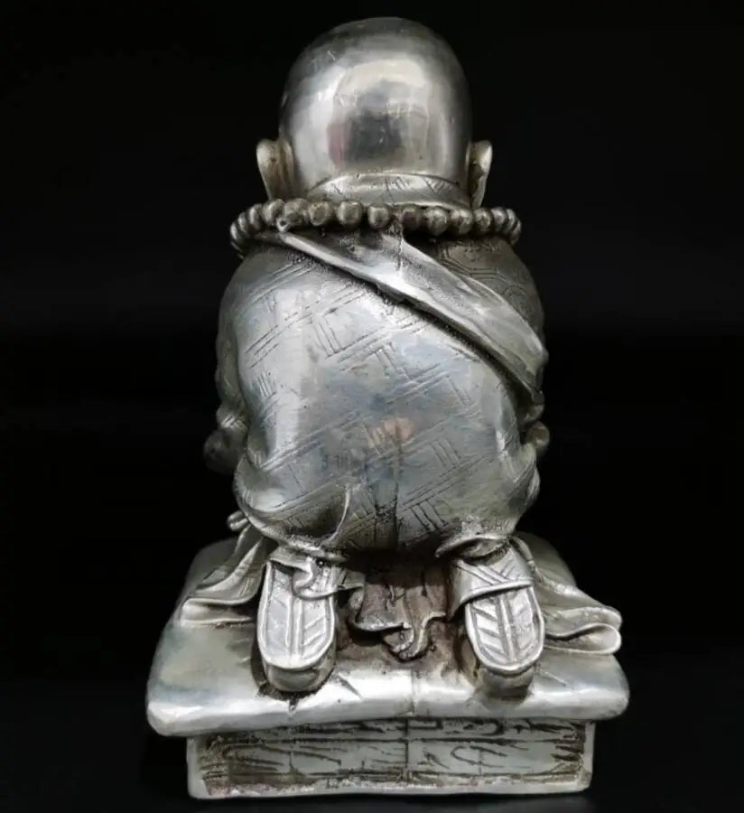China White copper small monk crafts statue