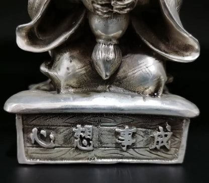 China White copper small monk crafts statue
