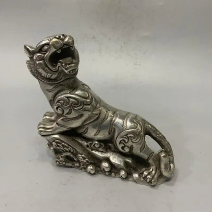 China White copper tiger crafts statue