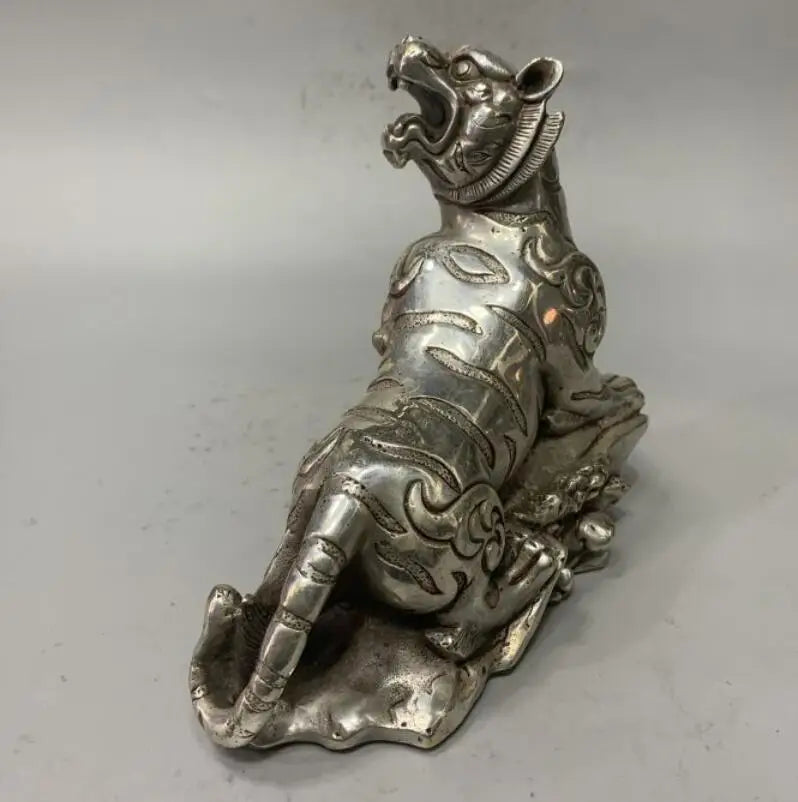 China White copper tiger crafts statue