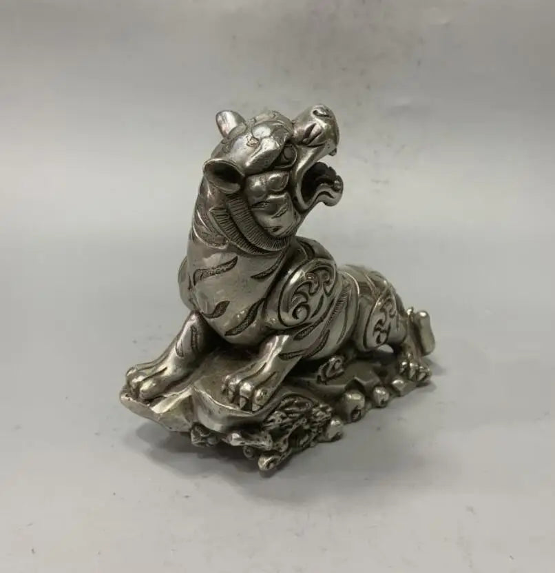 China White copper tiger crafts statue
