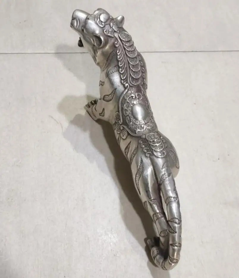 China White copper tiger crafts statue
