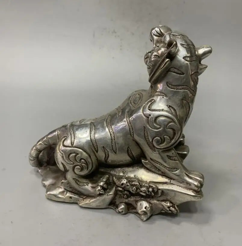 China White copper tiger crafts statue