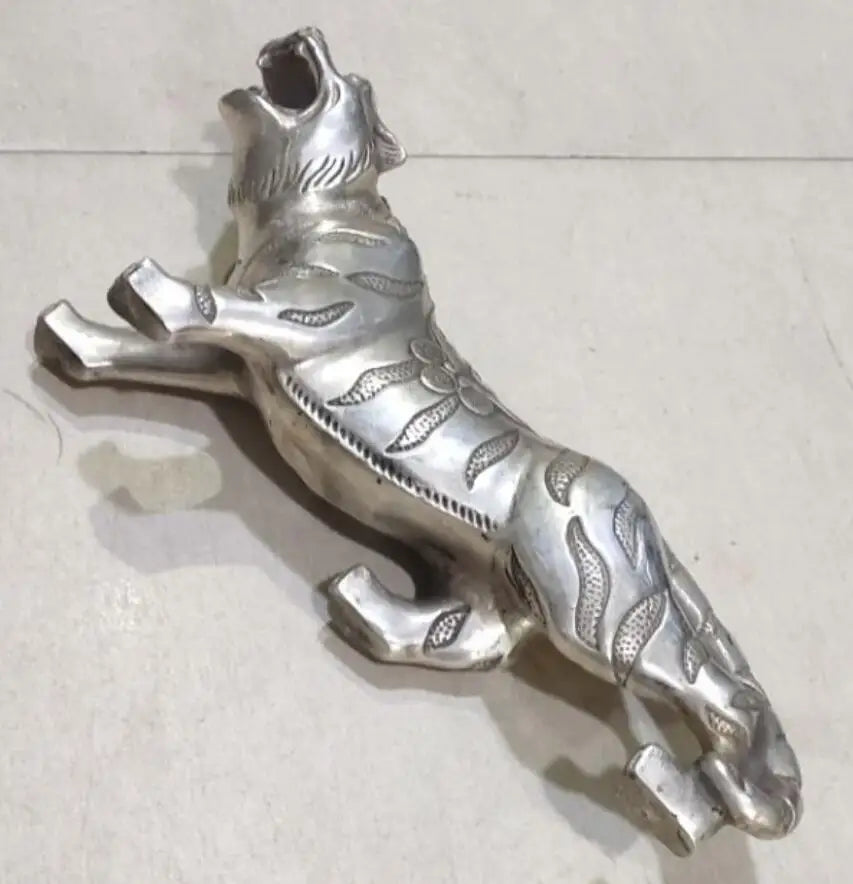 China White copper tiger crafts statue