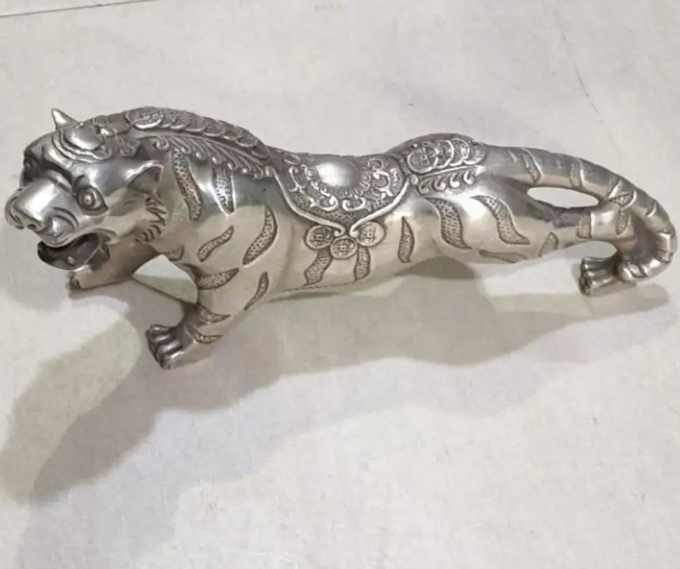 China White copper tiger crafts statue