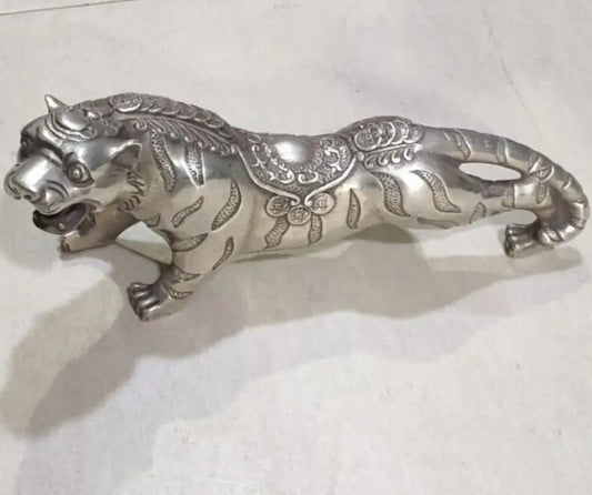 China White copper tiger crafts statue