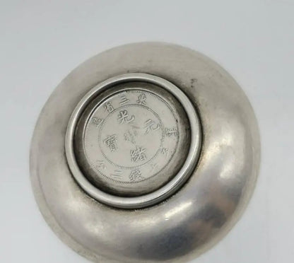 China White copper twelve zodiac plate saucer crafts statue
