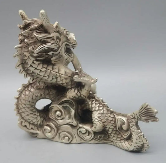China White copper zodiac dragon crafts statue