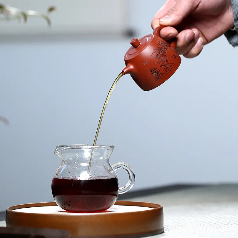 China Yixing Zisha Tea Pot Dahongpao Jinjunmei Filtration Fine Handmade Tea Pot Household Kungfu Tea Set Supplies 90ml