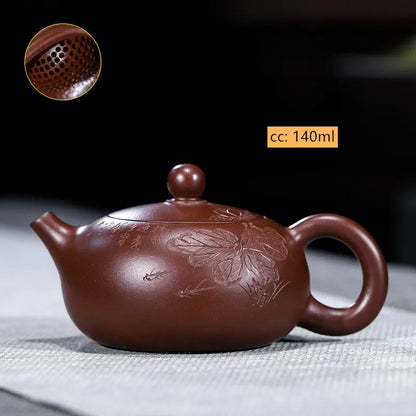 China Yixing de arcilla púrpura, filtro a mano, de para el fabricante de té Zisha, accesorios para de té tradicionales, 250ml