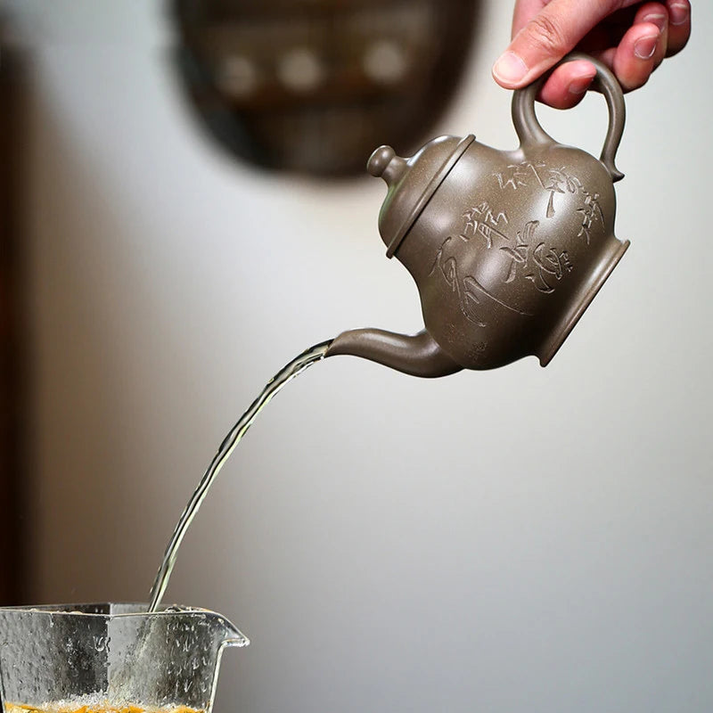 China Yixing de arcilla púrpura, filtro a mano, de para el fabricante de té Zisha, accesorios para de té tradicionales, 250ml