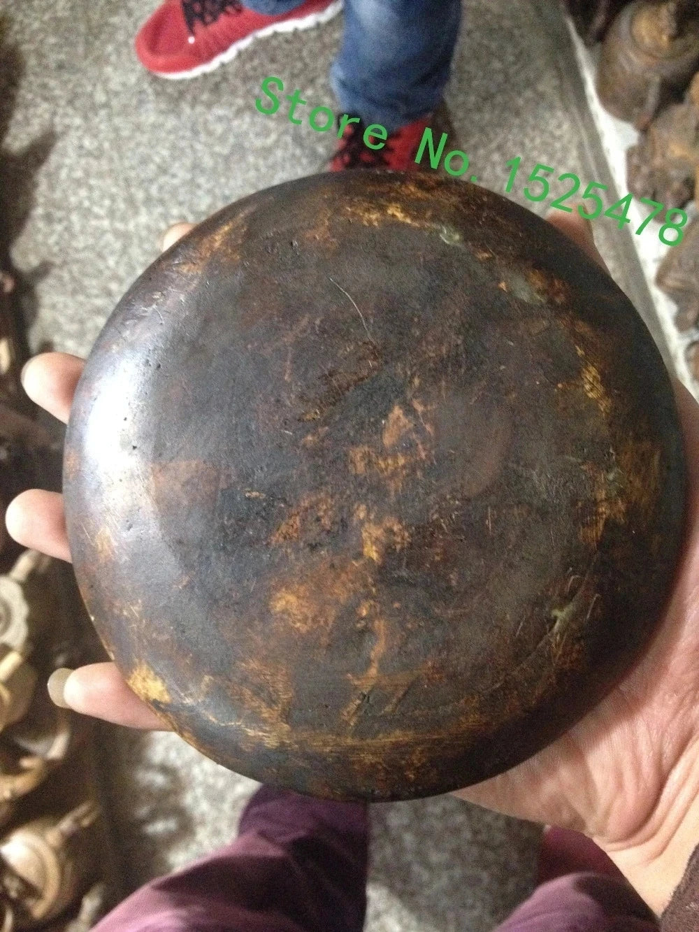 China ancient Natural rock stones carvings Stone crafts home desktop office decorations dragon totem tan dish plates