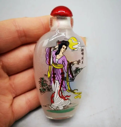 China archaize Four big beautiful women Snuff bottles crafts statue A set
