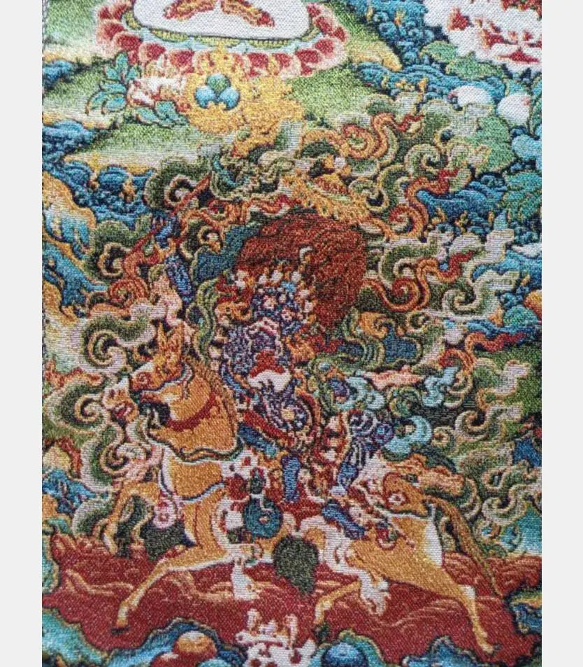 China archaize Guanyin Buddha embroidery Hanging Images crafts