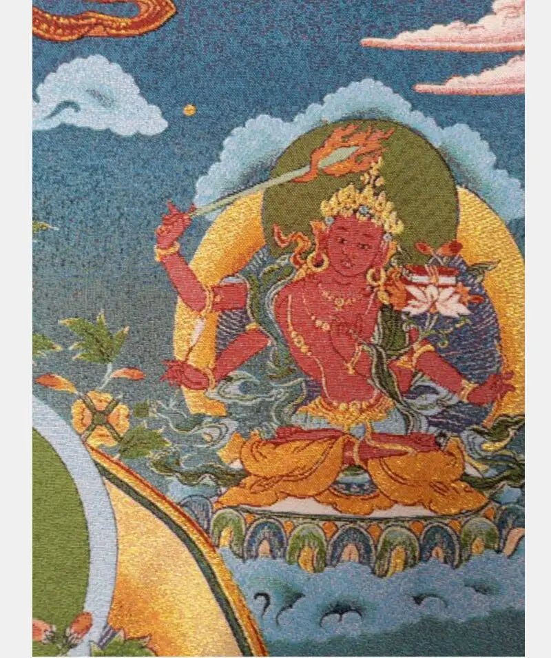 China archaize Tibetan Buddha embroidery Hanging Images crafts